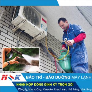 Bảo trì, bảo dưỡng, vệ sinh máy lạnh tại nhà HCM