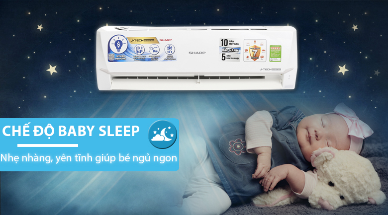 Baby Sleep - Máy lạnh Sharp Inverter 1 HP AH-X9VEW