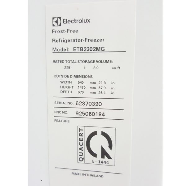 Tủ lạnh Electrolux ETB2302MG-RVN