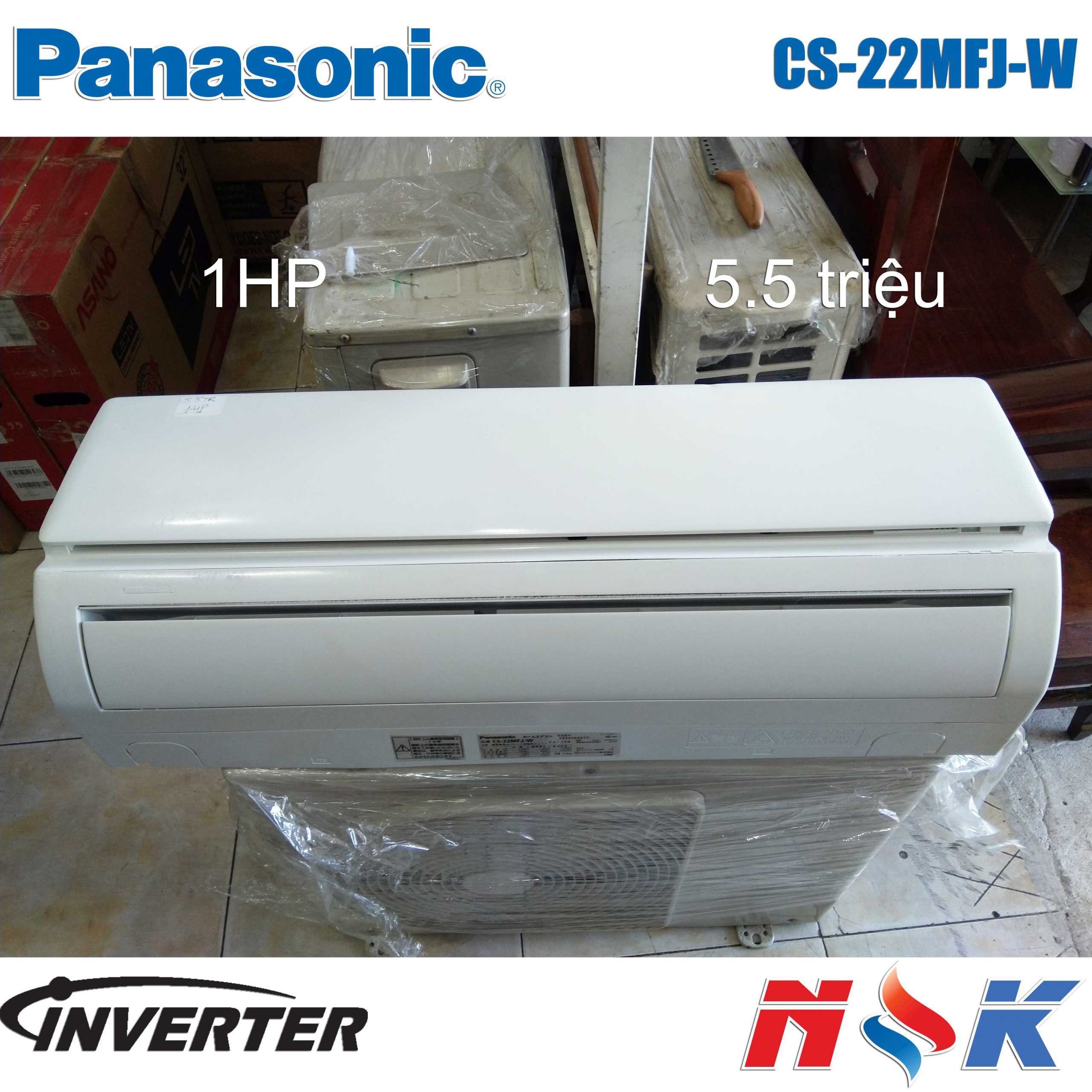 Máy lạnh Panasonic Inverter CS-22MFJ-W 1HP