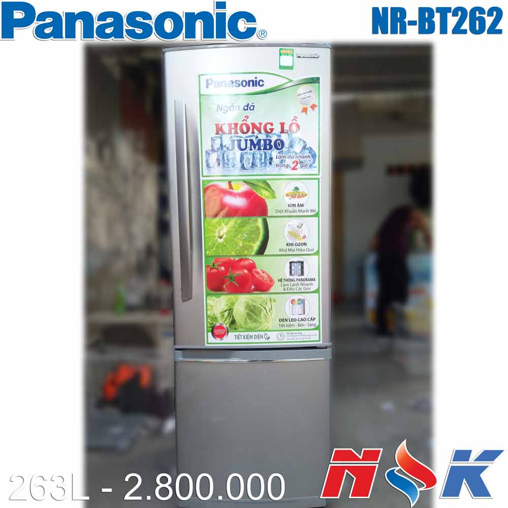 Tủ lạnh Panasonic NR-BT262MSVN 263 lít