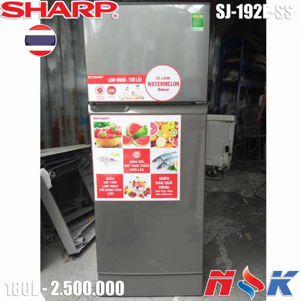 Tủ lạnh Sharp SJ-191E-SL 180 lít