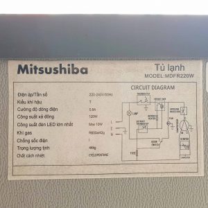 Tủ lạnh mitsushiba 220 lít