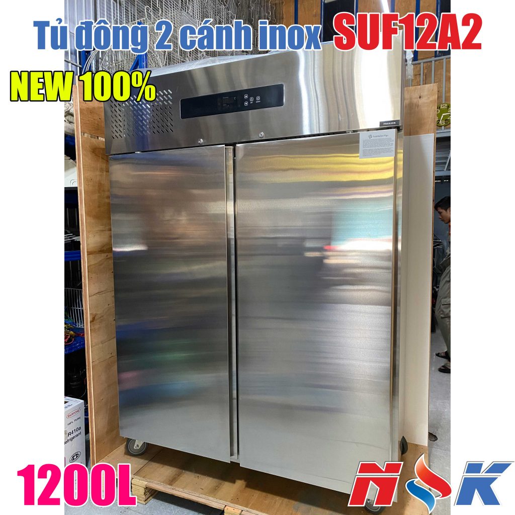 Tủ đông 2 cánh inox SUF12A2 1200 lít