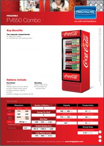 Tủ mát Coca Cola 1 cánh 650 lít