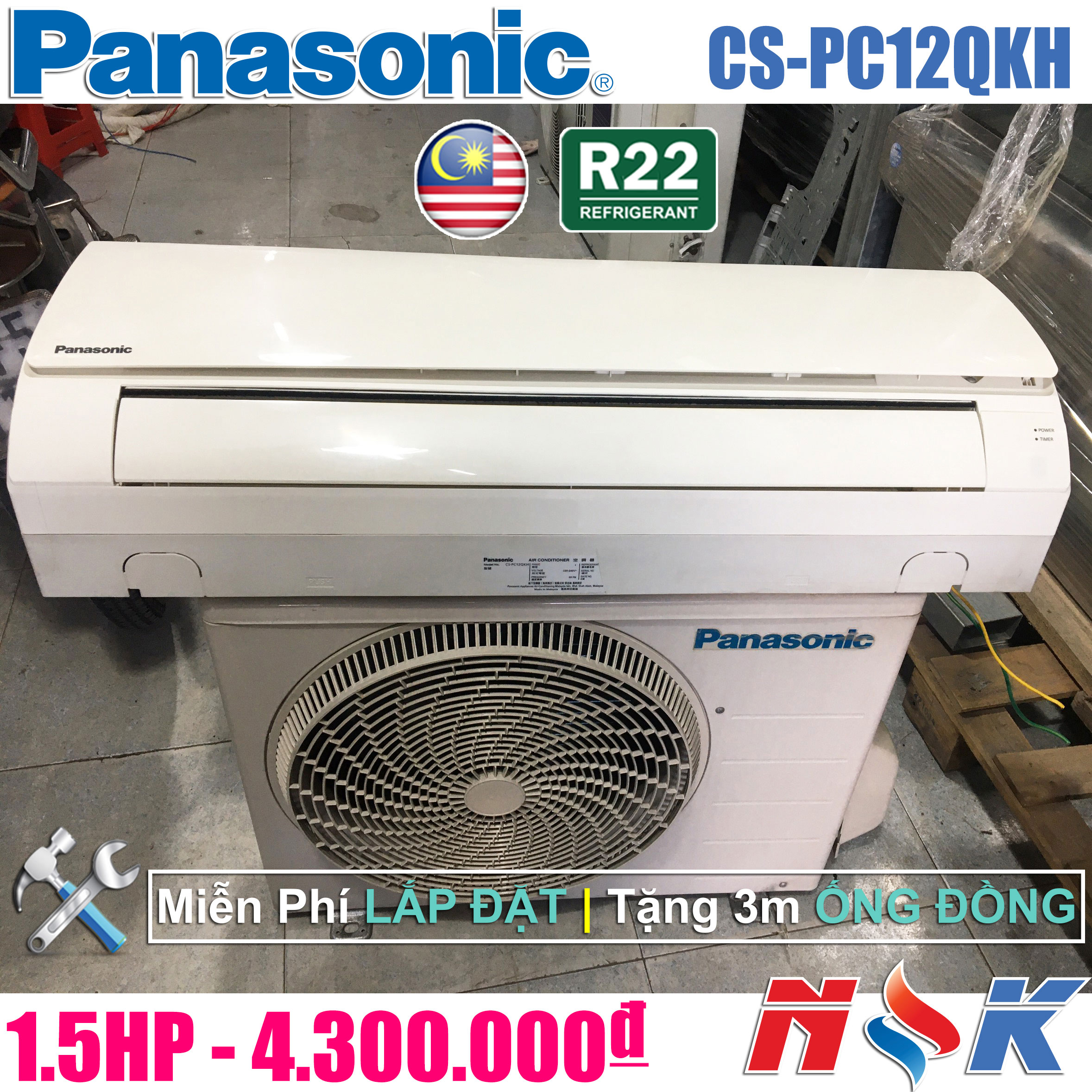 Máy lạnh Panasonic CS-PC12QKH 1.5HP