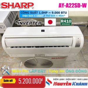 Máy lạnh Sharp Inverter AY-A22SD-W 1HP