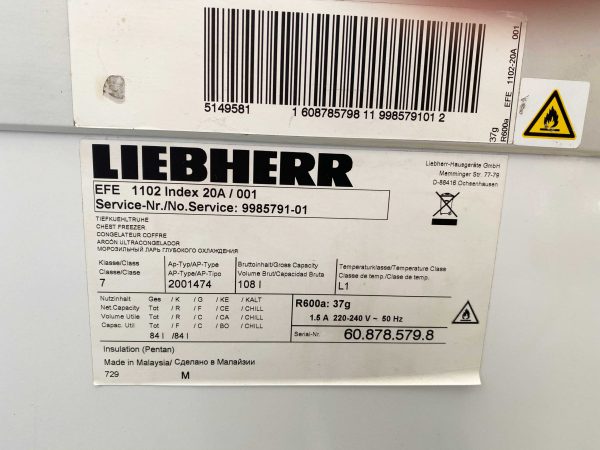 Tủ đông Liebherr EFE 1102 108 lít