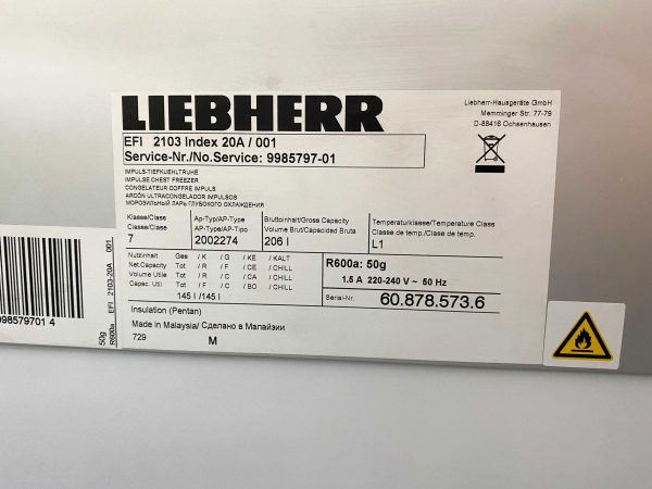 Tủ đông Liebherr EFI-2103 206 lít
