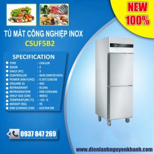 Tủ mát công nghiệp 2 cánh FUF5B2 450 lít