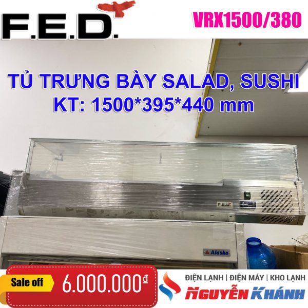 Tủ mát trưng bày salad F.E.D. VRX1500/380