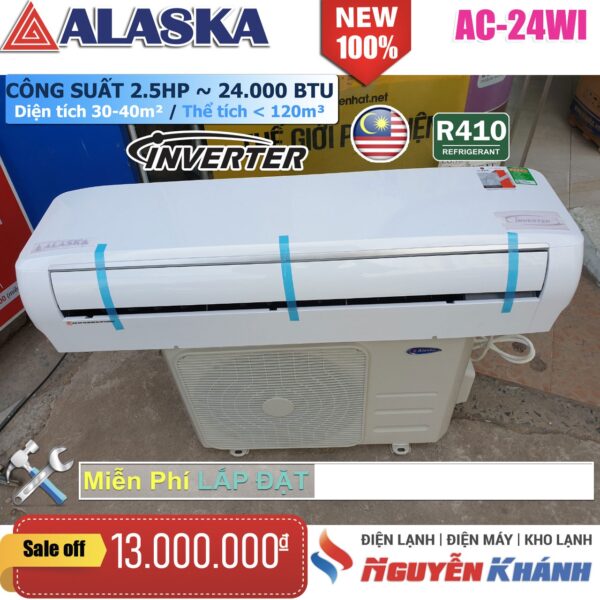 Máy lạnh Alaska Inverter AC-24WI (2.5Hp)