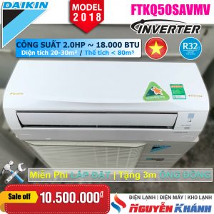 Máy lạnh Daikin Inverter FTKQ50SAVMV (2.0Hp)