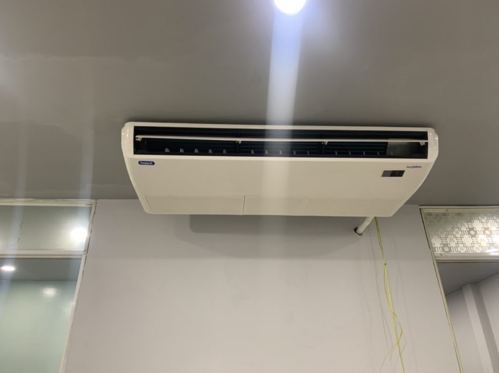 Lắp đặt hệ thống máy lạnh áp trần 5HP cho quán Bida HD Club